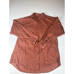 Vintage woolrich terracotta/ rust  Aztec button down men’s L